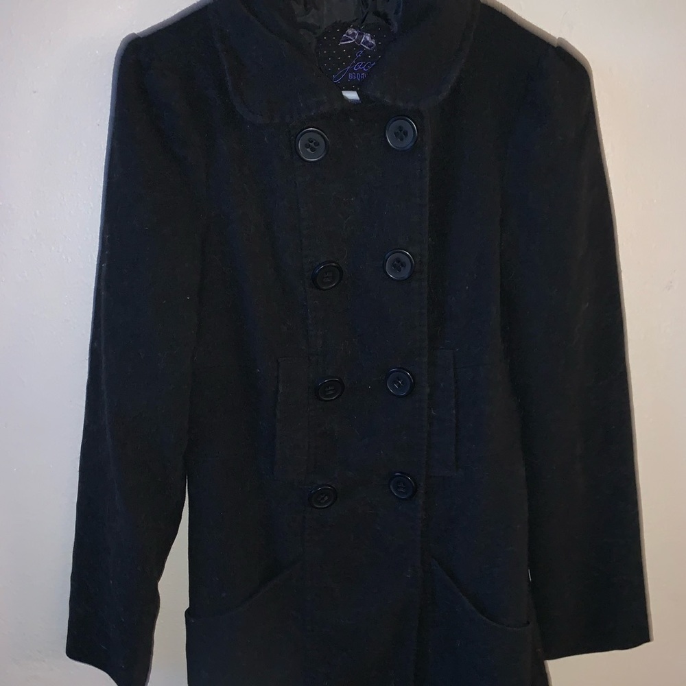 Black peacoat